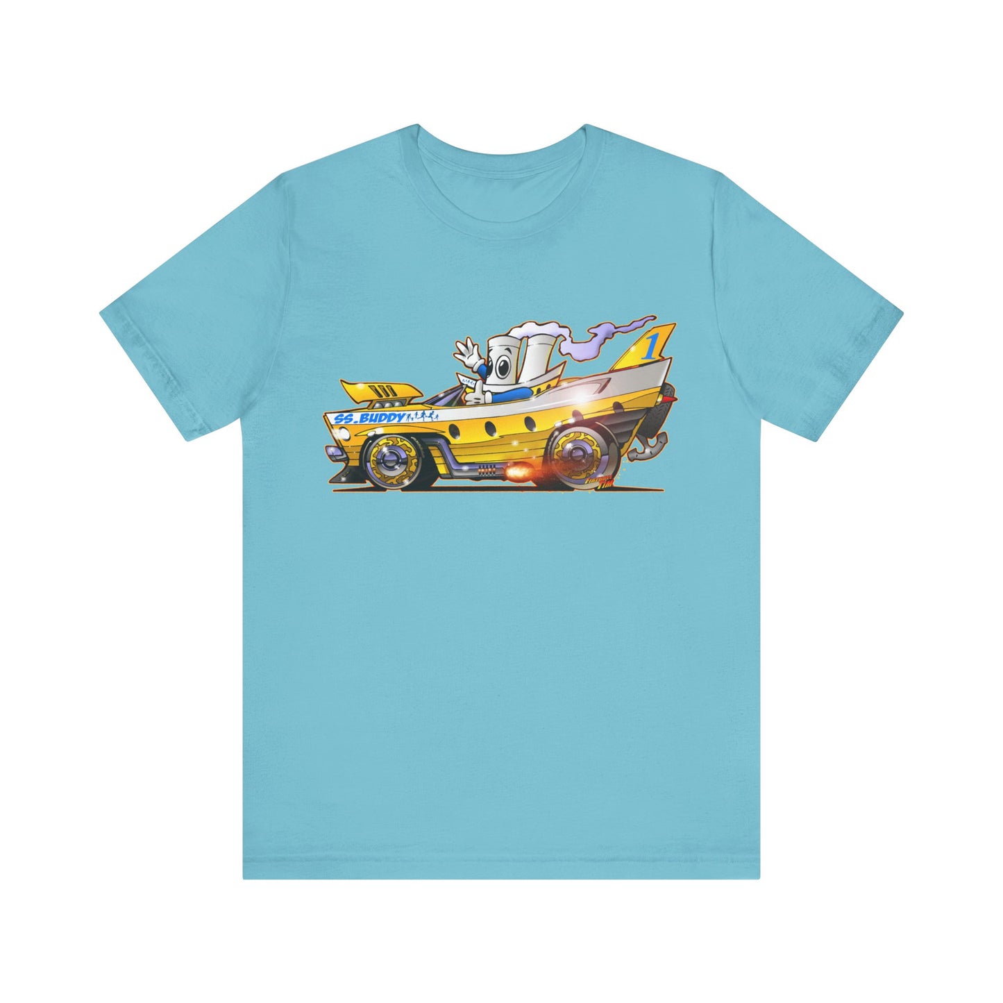 BUDDY CRUISE BUDDYMOBILE Custom Car Art Short Sleeve Tee in 17 Colors