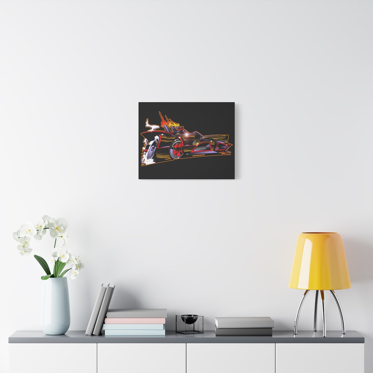 BATMOBILE 1966 BATMAN BAT66 Collectible TV Car Canvas Wall Art