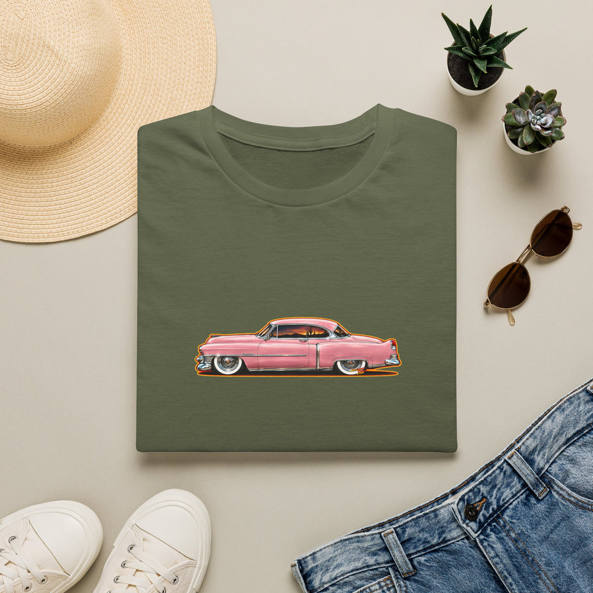 CADILLAC Coupe DeVille 1953 Fireball Tee Shirt