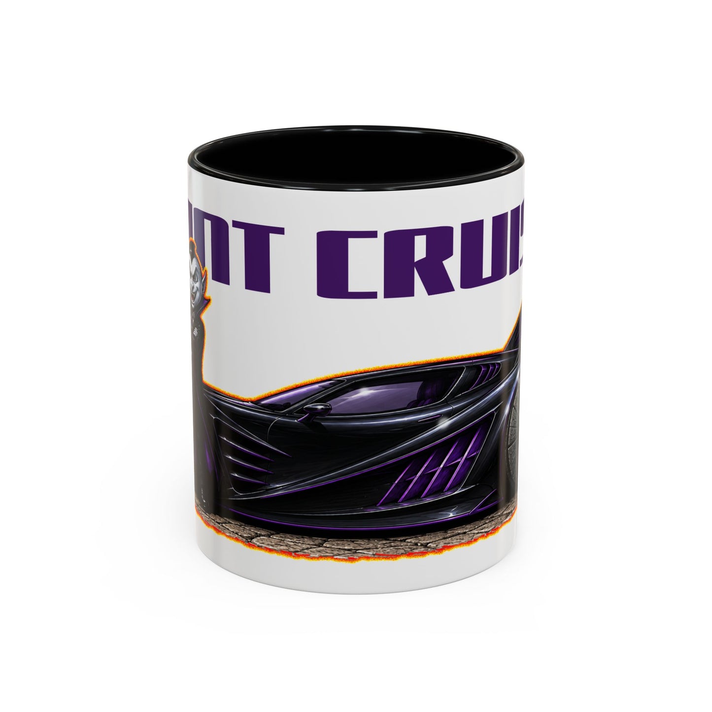 MONSTER MACHINES Halloween Count Cruiser Collectible Fireball Art Coffee Mug - 2 Sizes