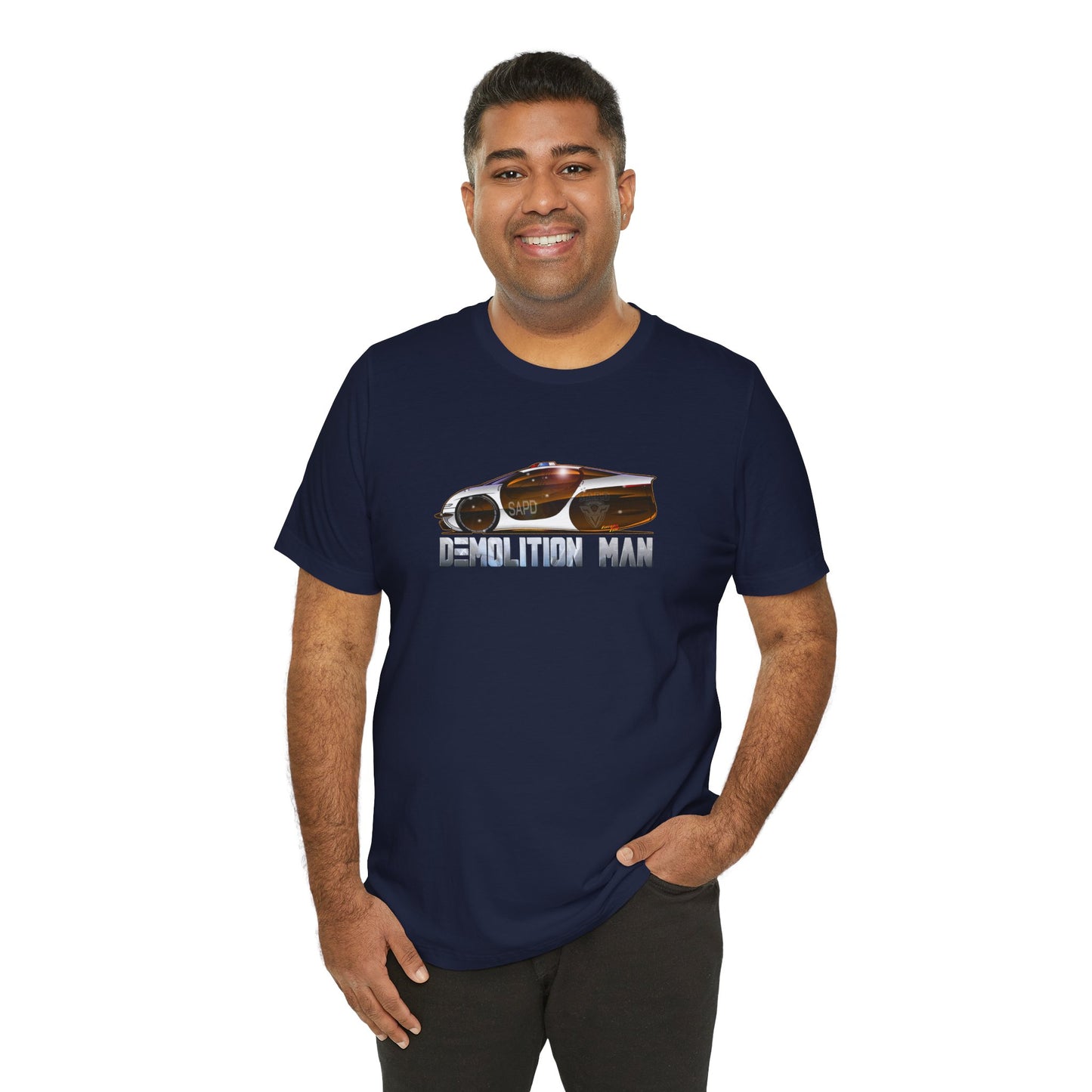 DEMOLITION MAN 2032 Police Cruiser Concept Art Short Sleeve Tee 9 Colors