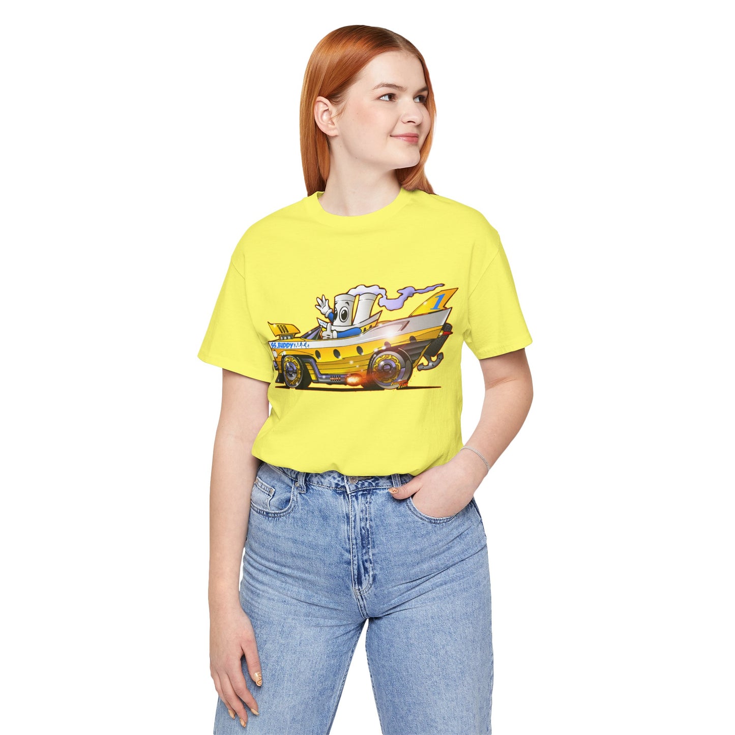 BUDDY CRUISE BUDDYMOBILE Custom Car Art Short Sleeve Tee in 17 Colors
