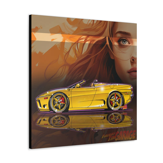 FERRARI 360 SPIDER Supercar Concept Art Canvas MASTERPRINT 3 Sizes