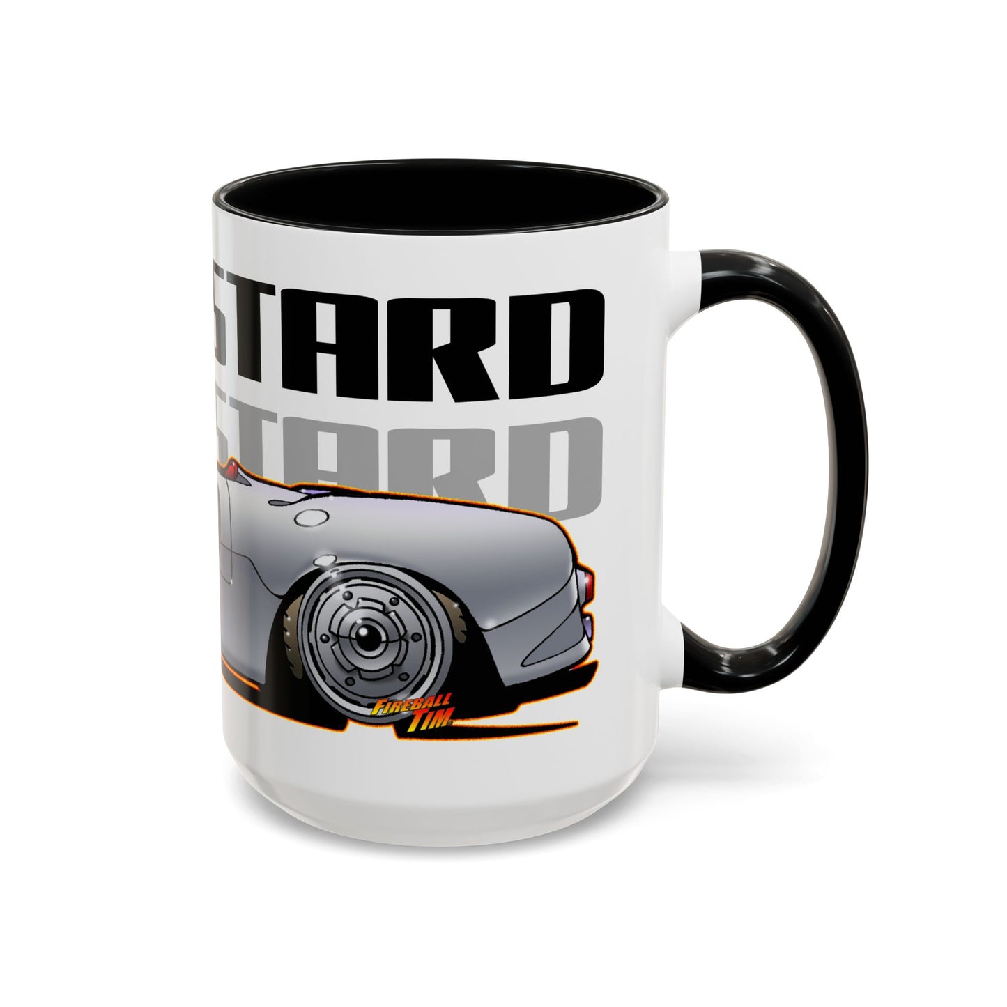 JAMES DEAN PORSCHE 550 Spyder Lil' Bastard Fireball Art Coffee Mug - 2 Sizes