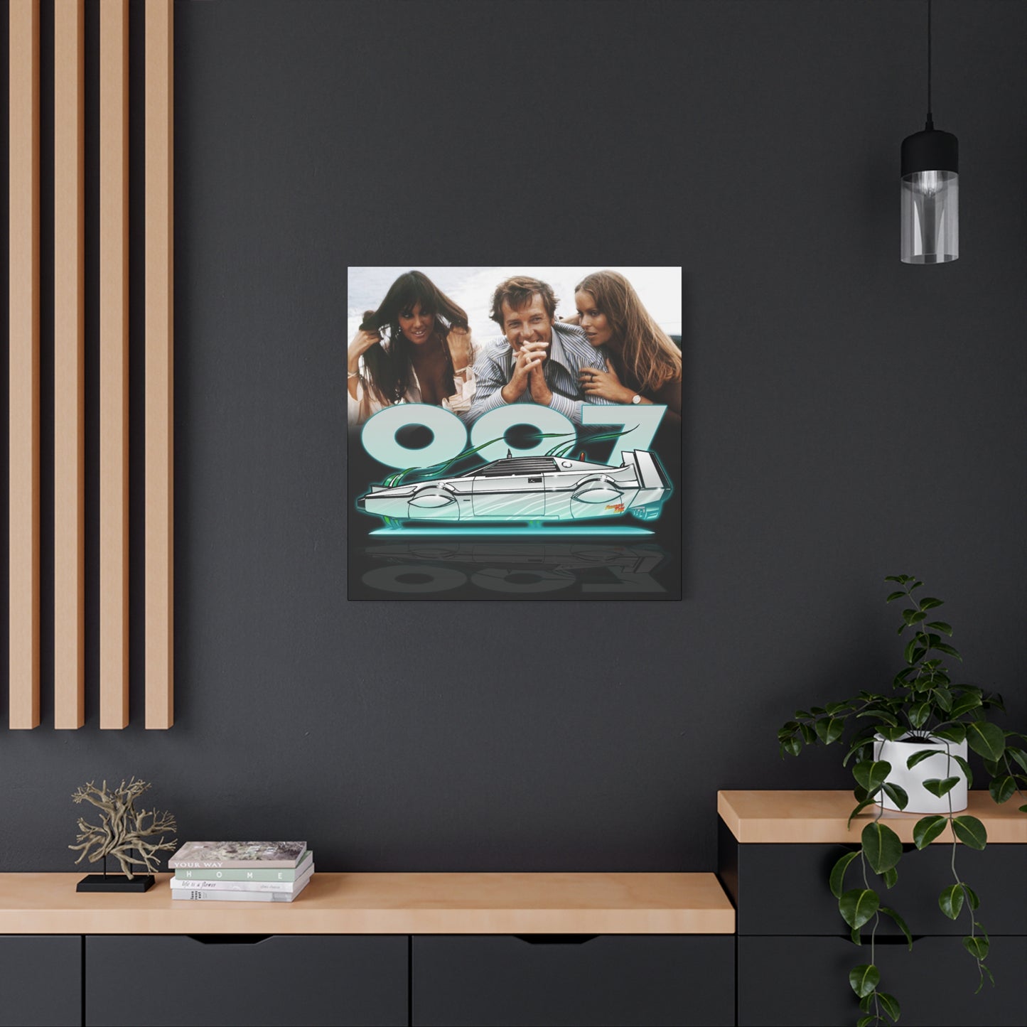 LOTUS SUBMARINE James Bond Fireball Art Canvas Print