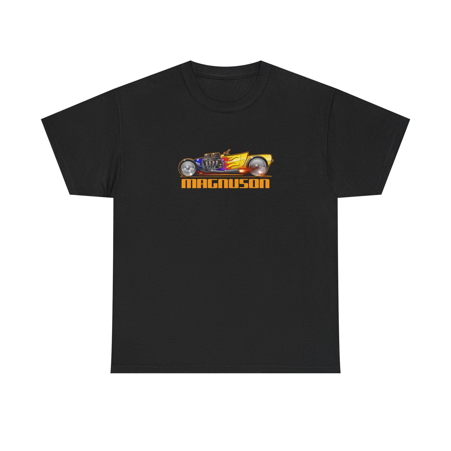 MAGNUSON Track Roadster Hot Rod Fireball Art Tee Shirt - Multiple Colors