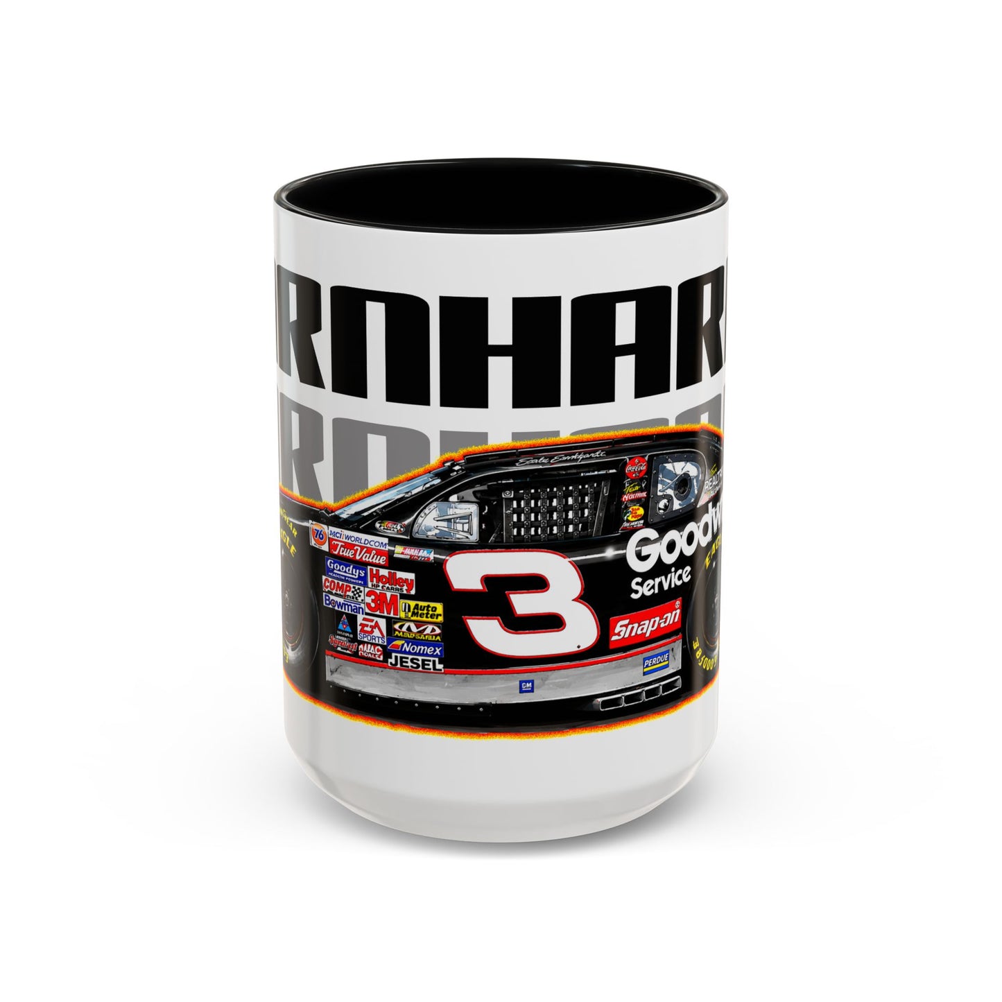 DALE EARNHARDT NASCAR Chevrolet 3 Collectible Fireball Art Coffee Mug - 2 Sizes