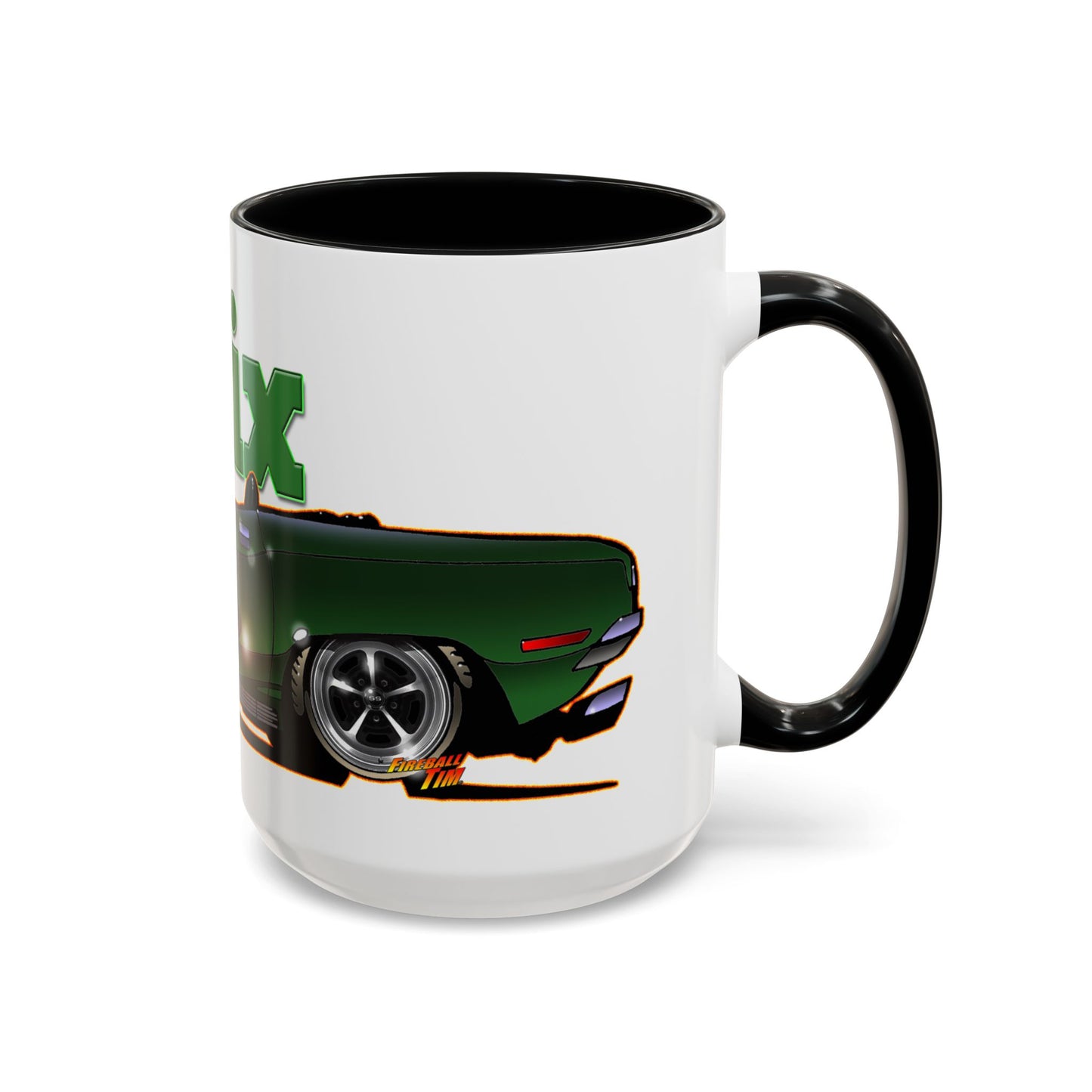 MANNIX PLYMOUTH BARRACUDA Collectible Fireball Art Coffee Mug - 2 Sizes