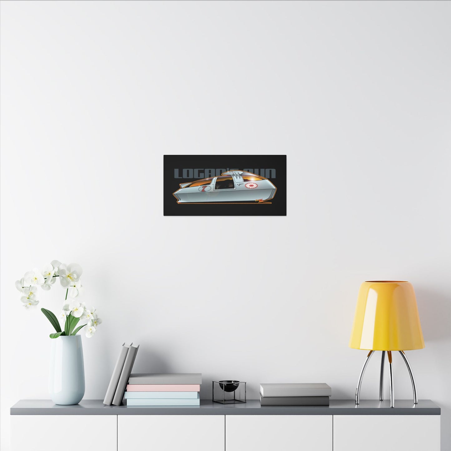 LOGAN'S RUN Sci Fi TV Car Collectible Fireball Art Canvas Print
