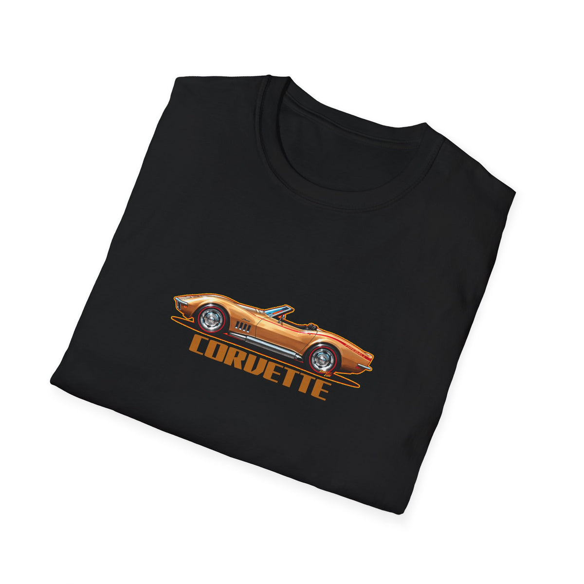 CHEVROLET CORVETTE 1969 Collectible Fireball Art TeeShirt