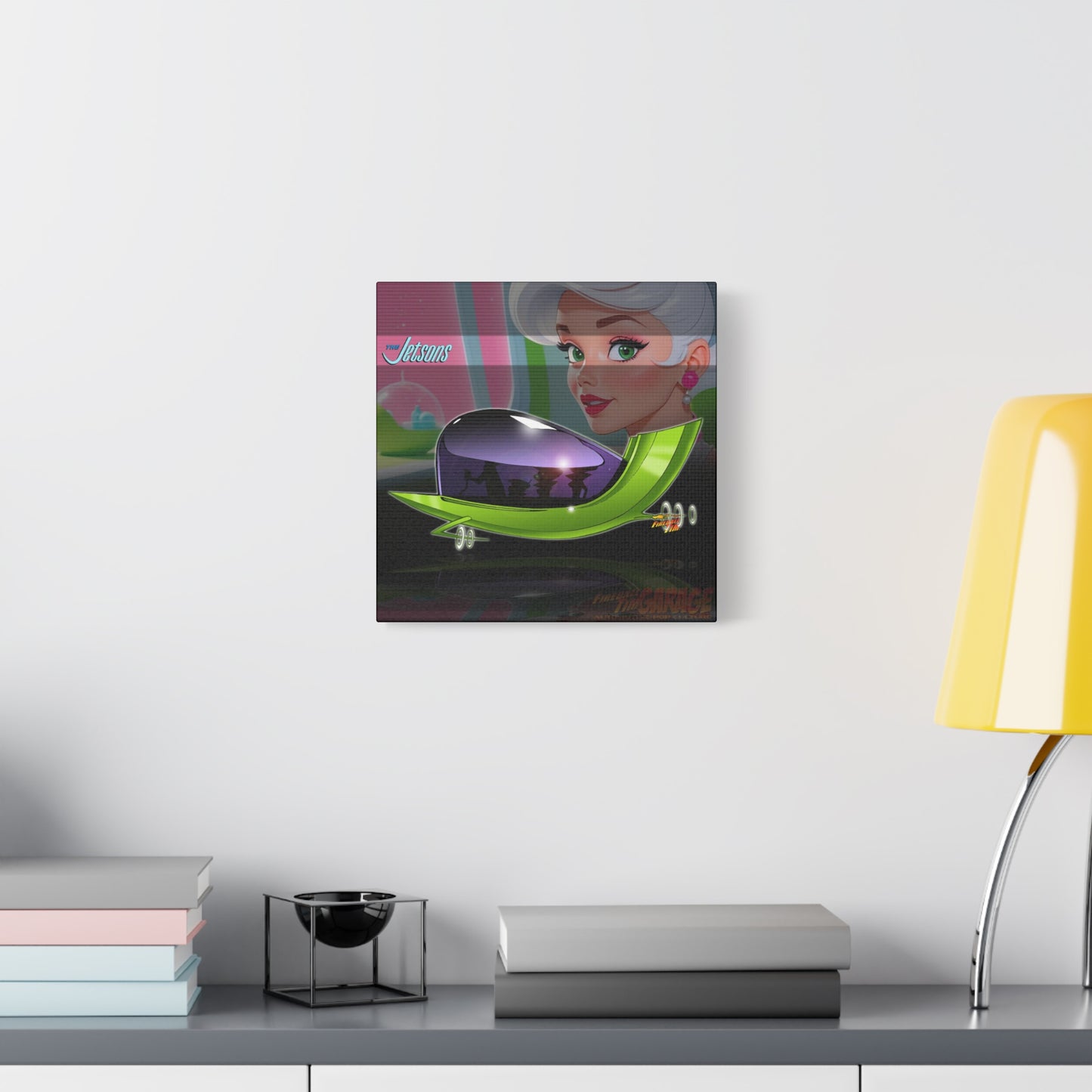 JETSONS FAMILY SPACESHIP Canvas Art Wall Print - 12x12