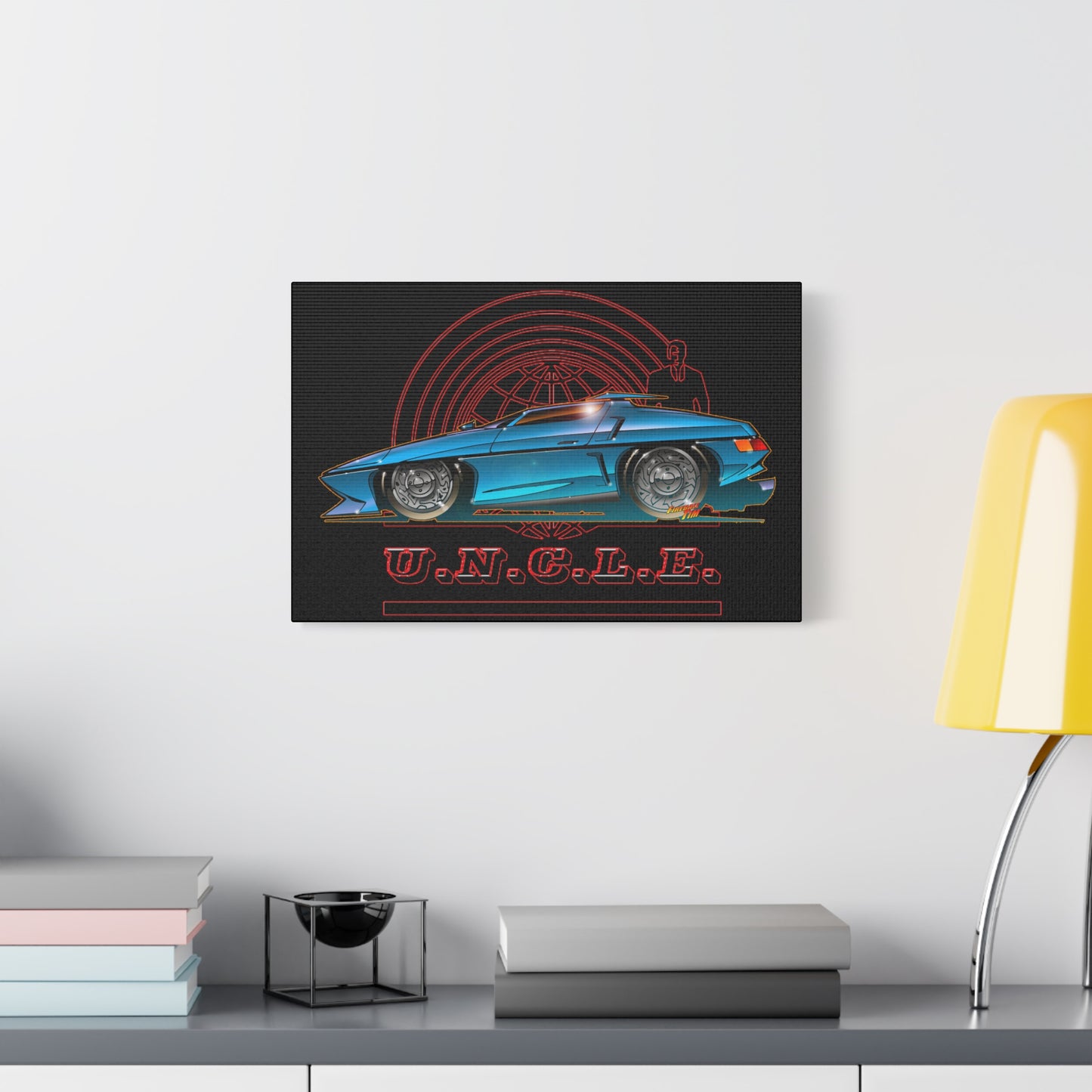 THE MAN FROM U.N.C.L.E. Piranha TV Car Fireball Canvas Art Print