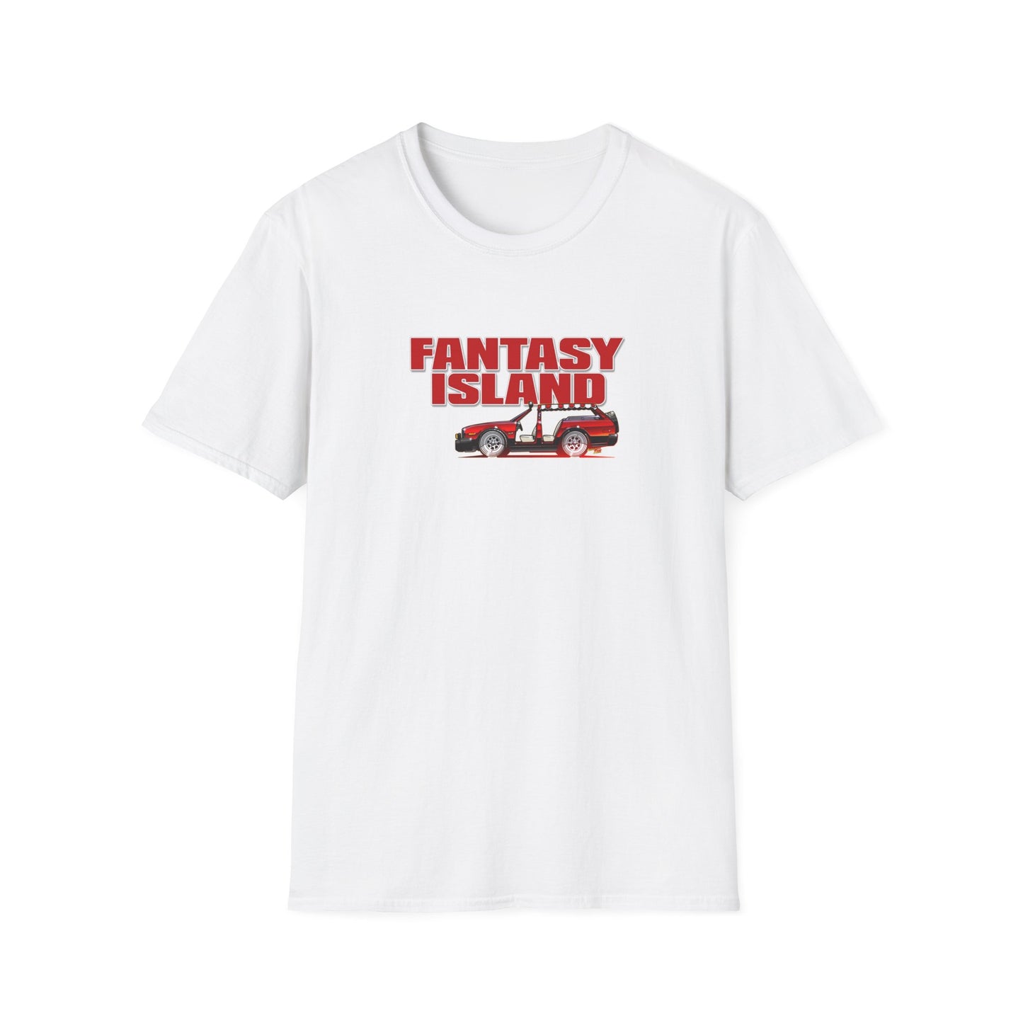 FANTASY ISLAND TV Show Plymouth Concept Art Softstyle T-Shirt - 11 Colors