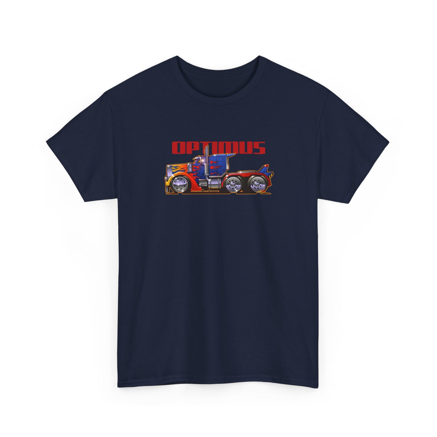 TRANSFORMERS OPTIMUS PRIME Semi Truck Fireball Art Tee Shirt - Multiples