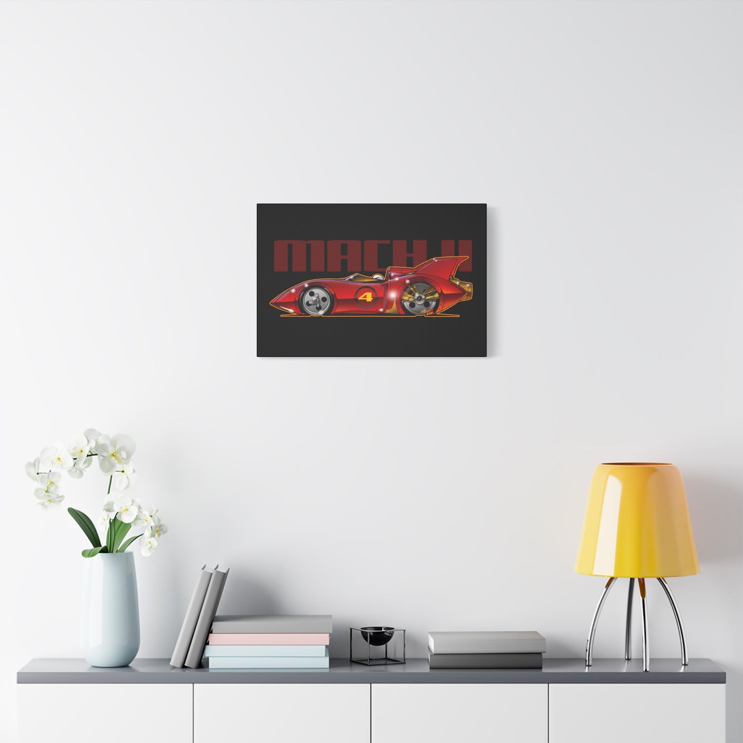 SPEED RACER MACH 4 Fireball Art Canvas Wall Print