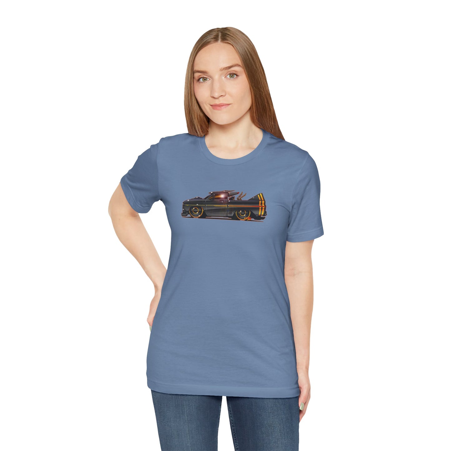 CHEVROLET C10 1960 Stinger Pickup Truck Concept Art Custom Short Sleeve Tee 8 Colors