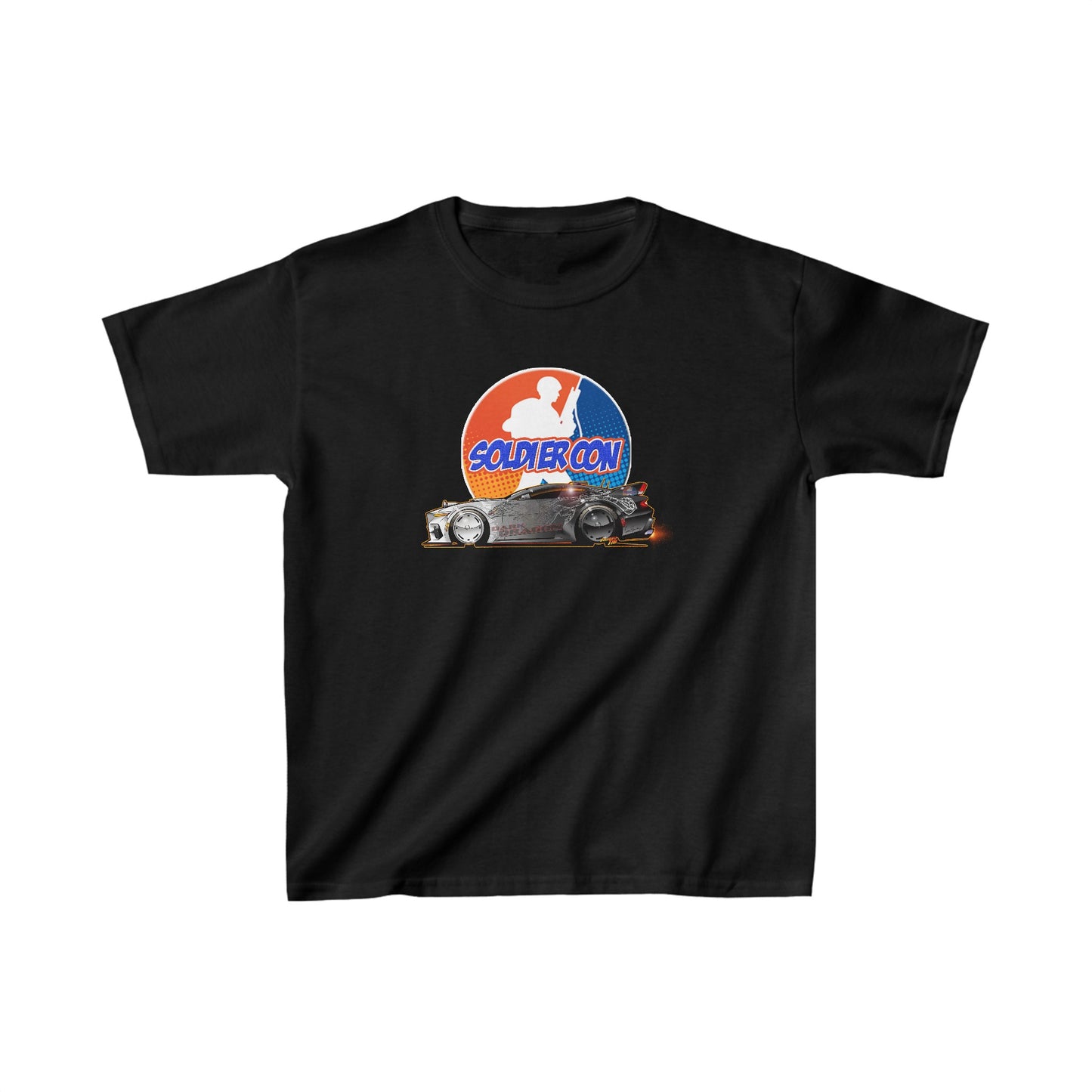 SOLDIER CON DARK DRAGON MUSTANG Official Kids Heavy Cotton Tee 10 Colors