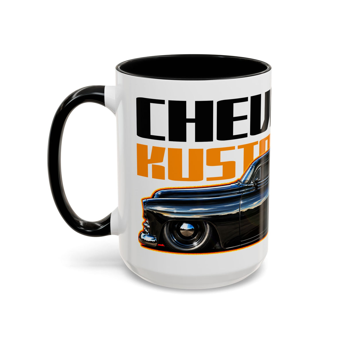 CHEVROLET KUSTOM SLED Classic Car Collectible Fireball Art Coffee Mug - 2 Sizes
