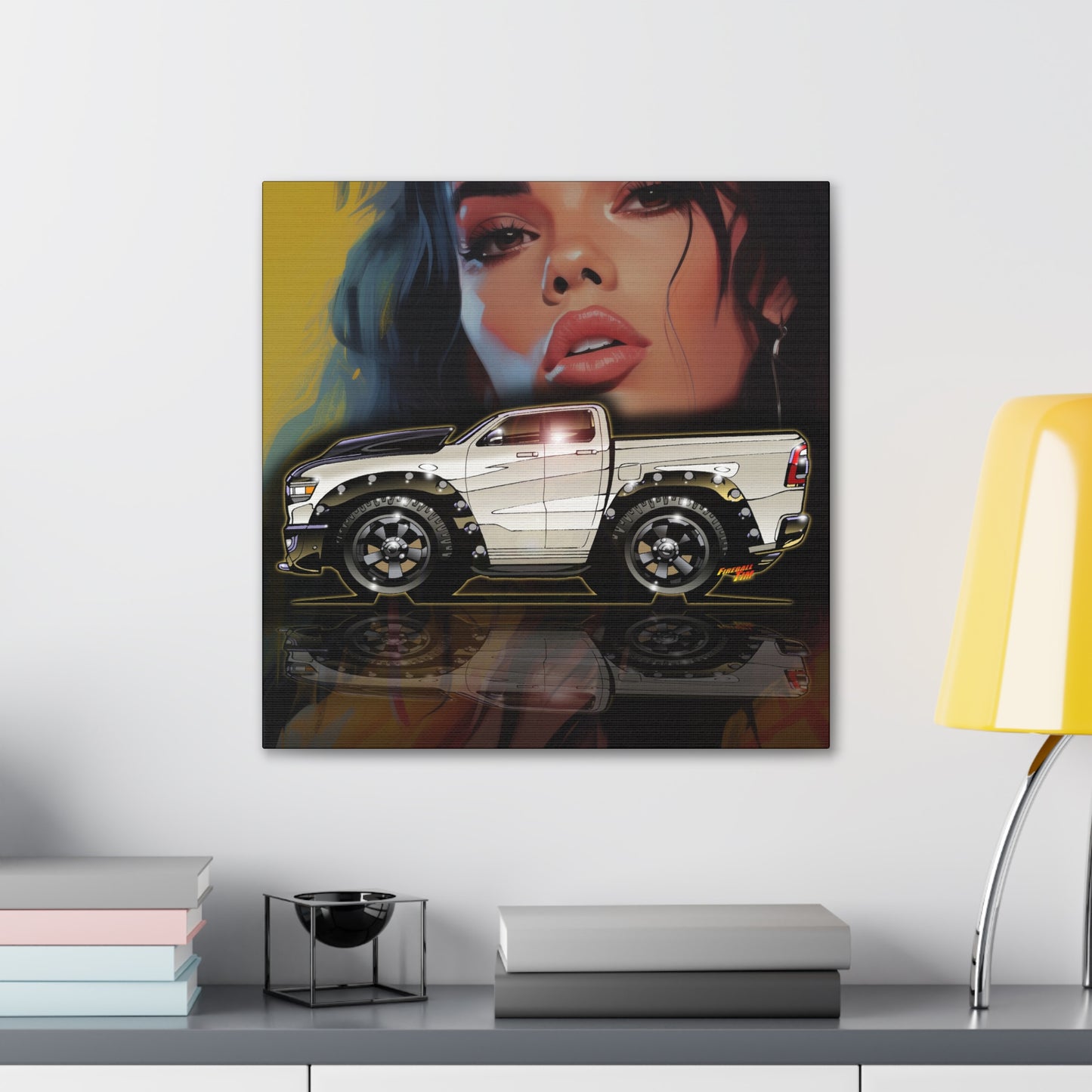 RAM REBEL 1500 Pickup Truck Canvas Art Wall Print MASTERPRINT 3 Sizes