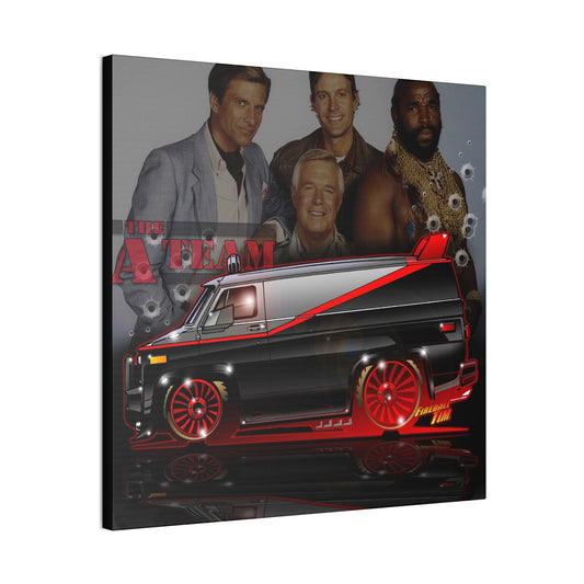 THE A-TEAM VAN TV Show Canvas Art Print - 2 Sizes