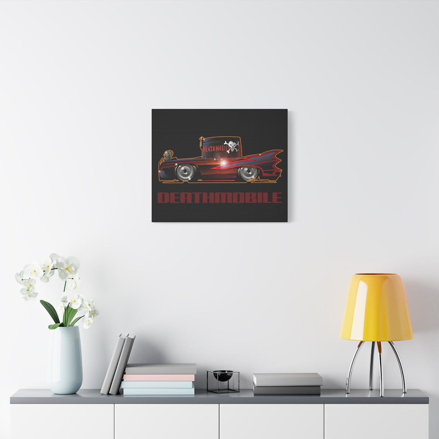 ANIMAL HOUSE DEATHMOBILE Fireball Art Canvas Wall Print