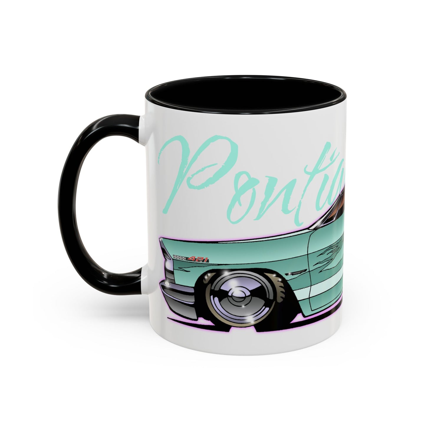 PONTIAC BONNEVILLE Classic Car Collectible Fireball Art Mug - 2 Sizes