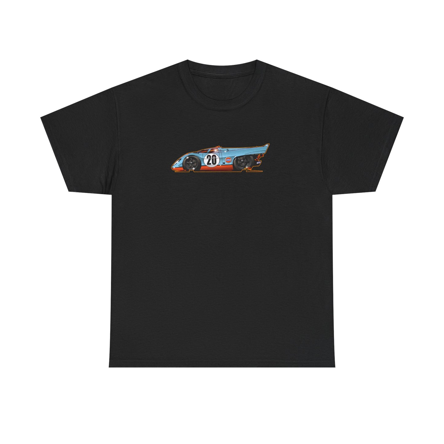 LE MANS Steve McQueen Porsche 917K Collectible Fireball Art Tee Shirt - Multiple Colors
