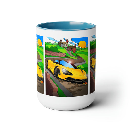 MCLAREN 720 Exotic Car Coffee Mug, McLaren Mug, Car Mug, Automotive Art, Car Art, Car Illustration, Exotic Car, Supercar, Hypercar-Mug-Fireball Tim Garage