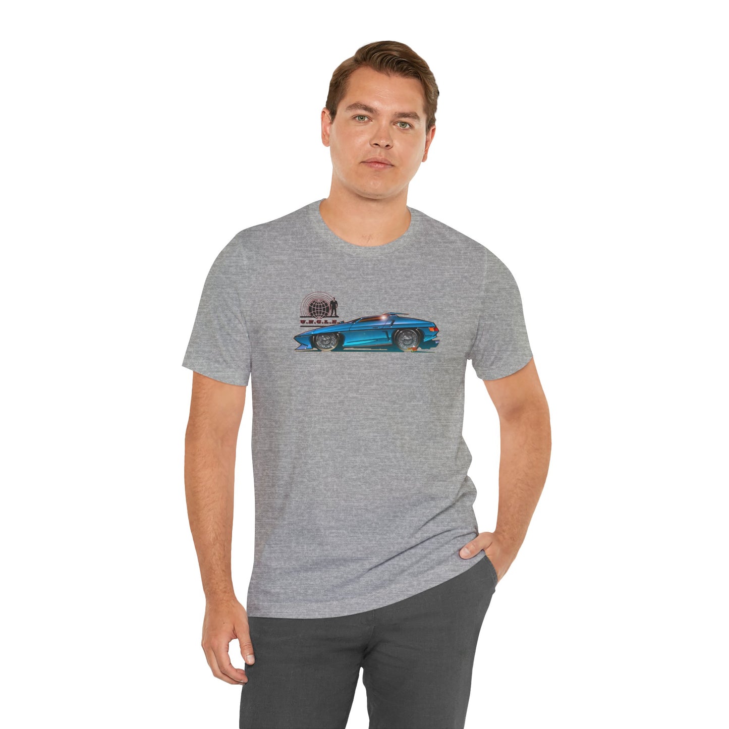 THE MAN FROM UNCLE Piranha TV Car Fireball Jersey Short Sleeve Tee Shirt - Multiple Colors