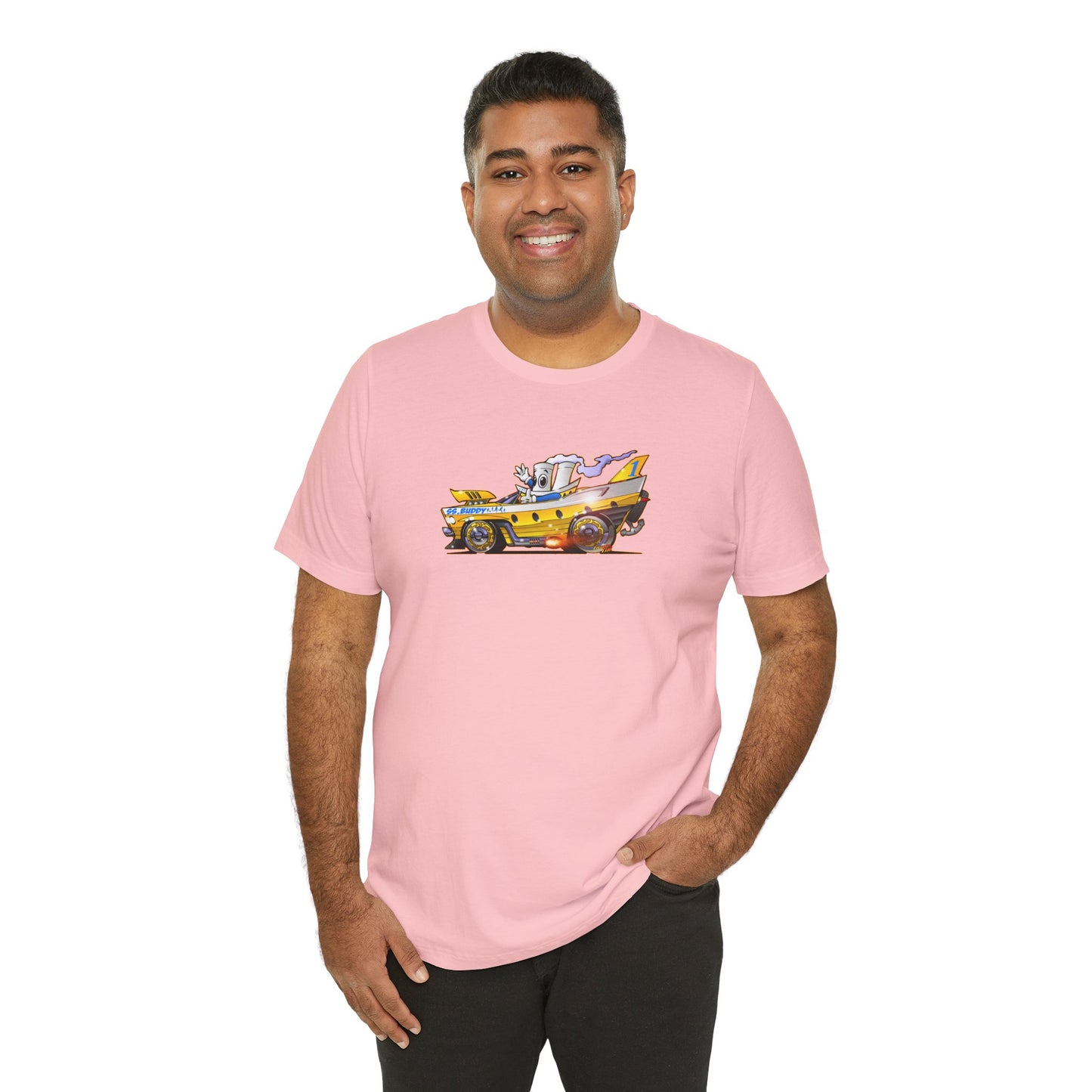 BUDDY CRUISE BUDDYMOBILE Custom Car Art Short Sleeve Tee in 17 Colors