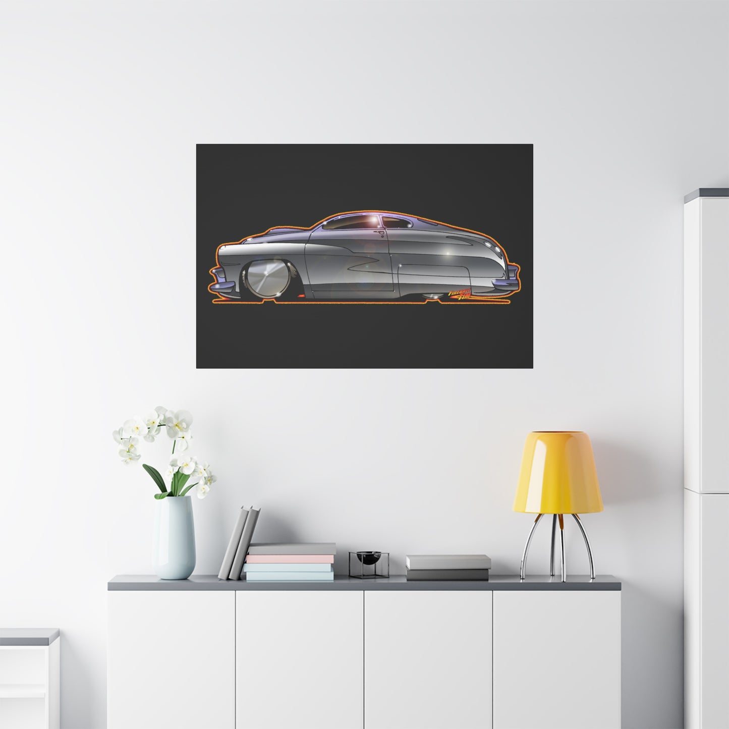 COBRA MERCURY Sylvester Stallone Collectible Fireball Art Canvas Print