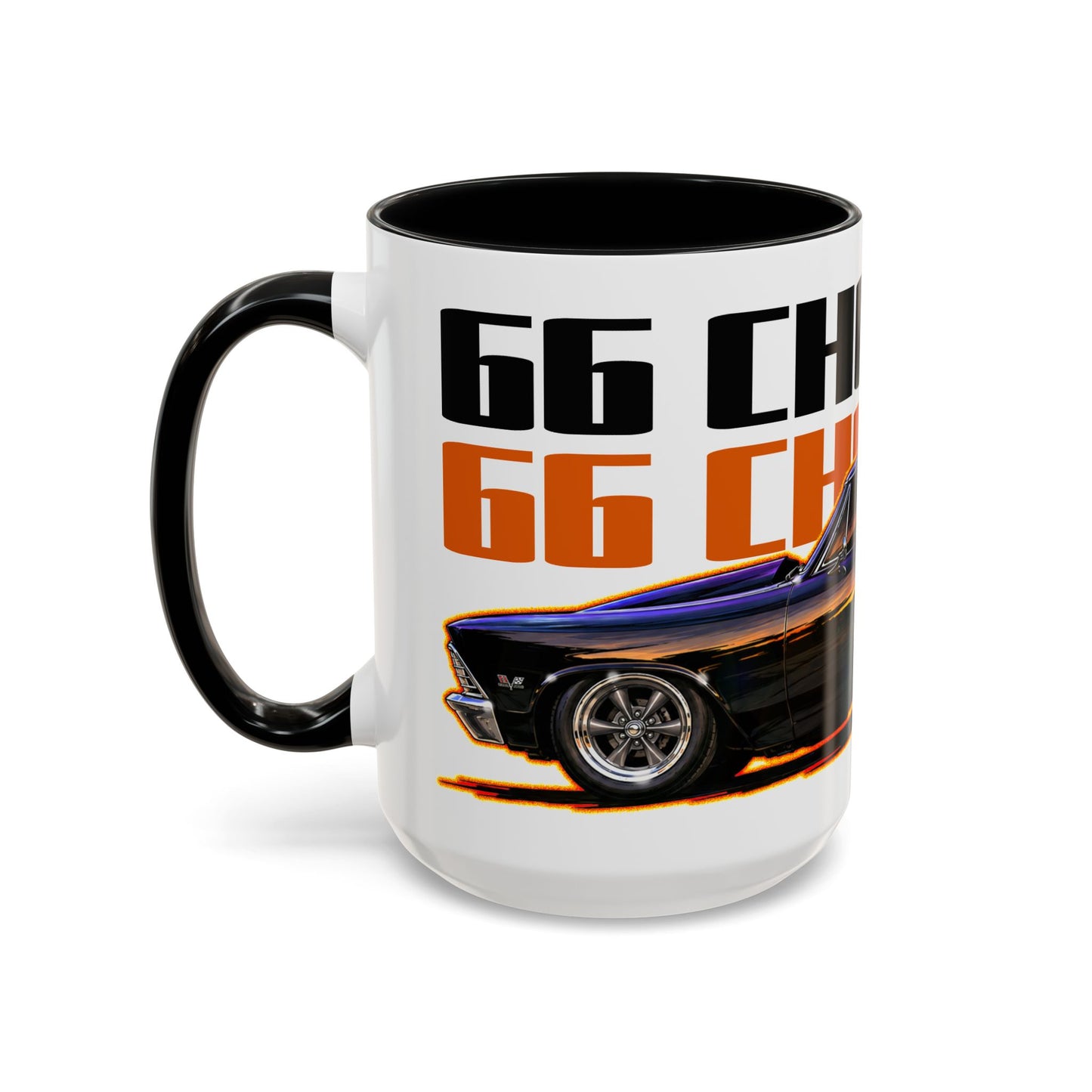 CHEVROLET CHEVY CHEVELLE 1966 Collectible Fireball Art Coffee Mug - 2 Sizes