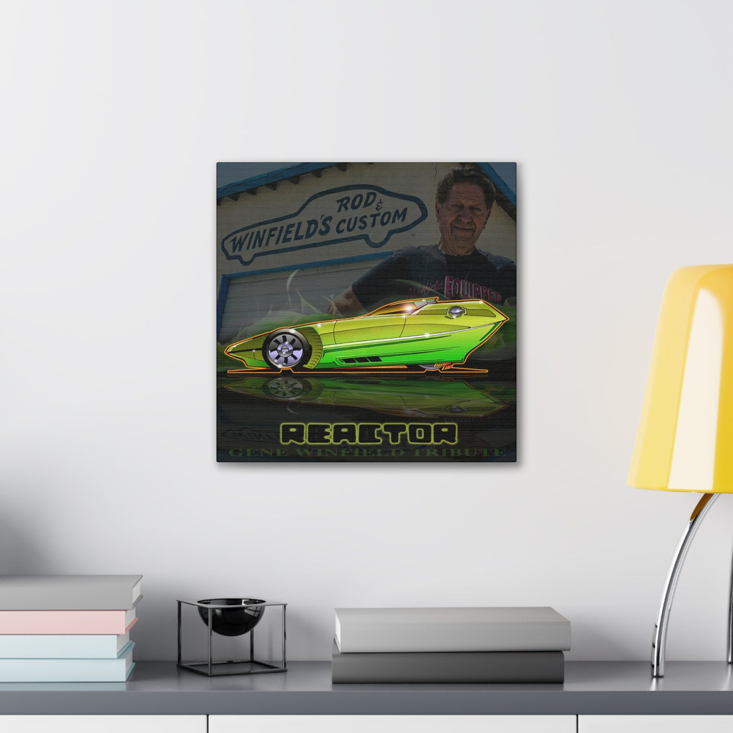 REACTOR KUSTOM Gene Winfield Tribute Canvas Art Print - 2 Sizes