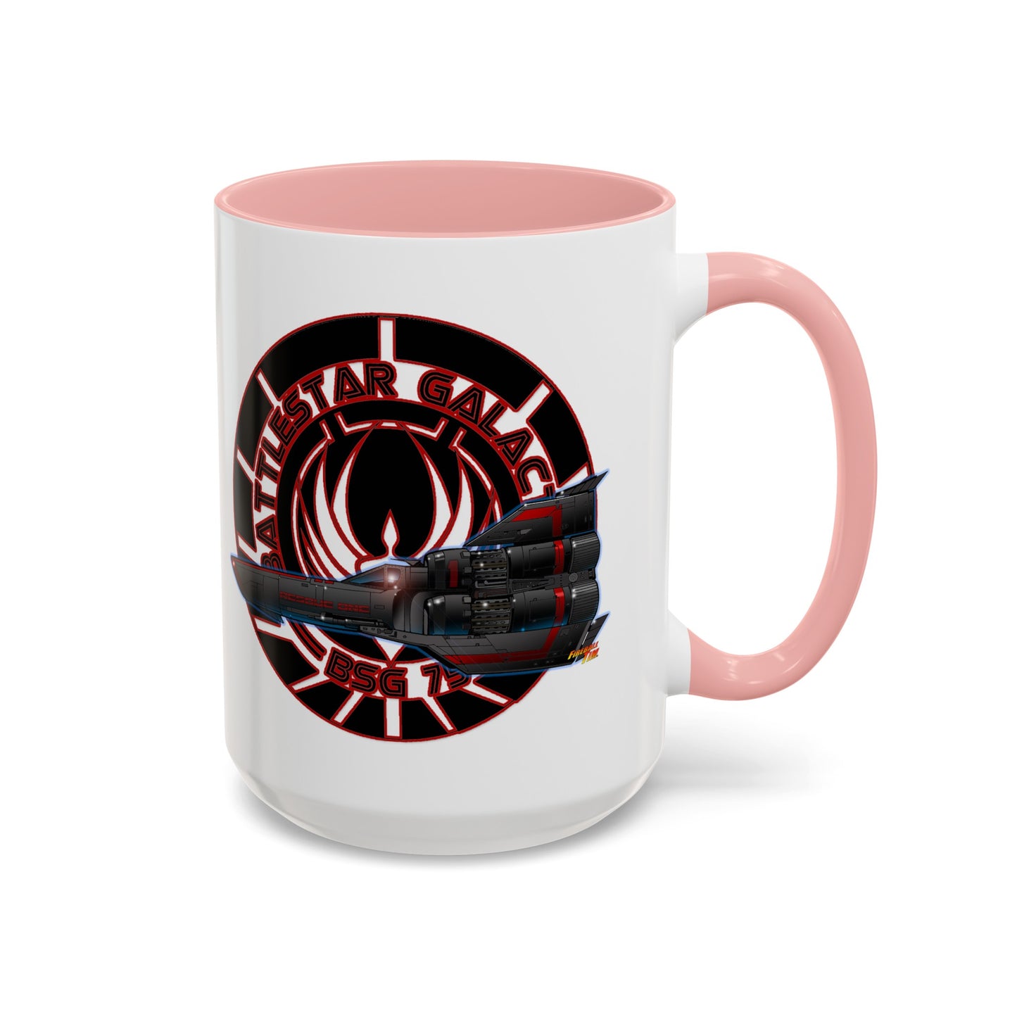 BATTLESTAR GALACTICA Viper Concept Art Crest Coffee Mug 11 and 15oz