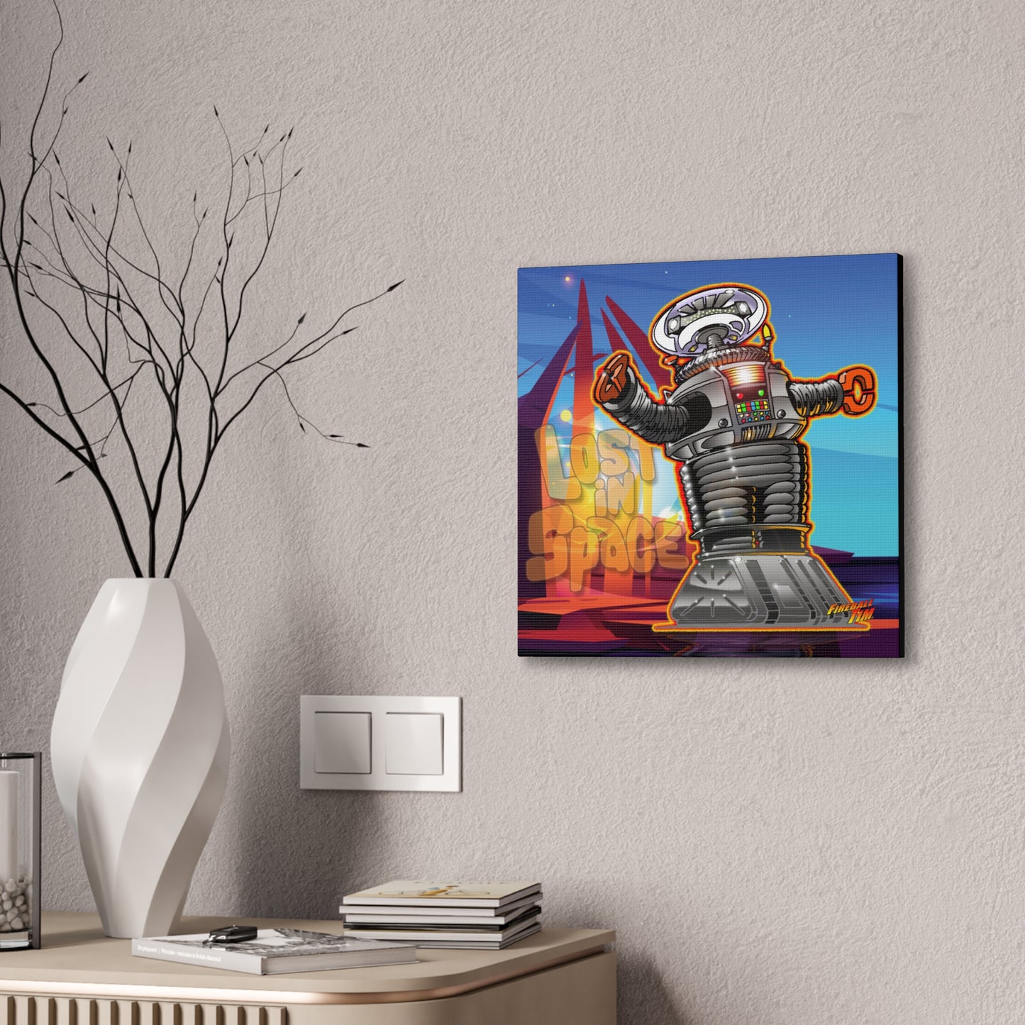 LOST in SPACE Danger Robot Canvas Art Print