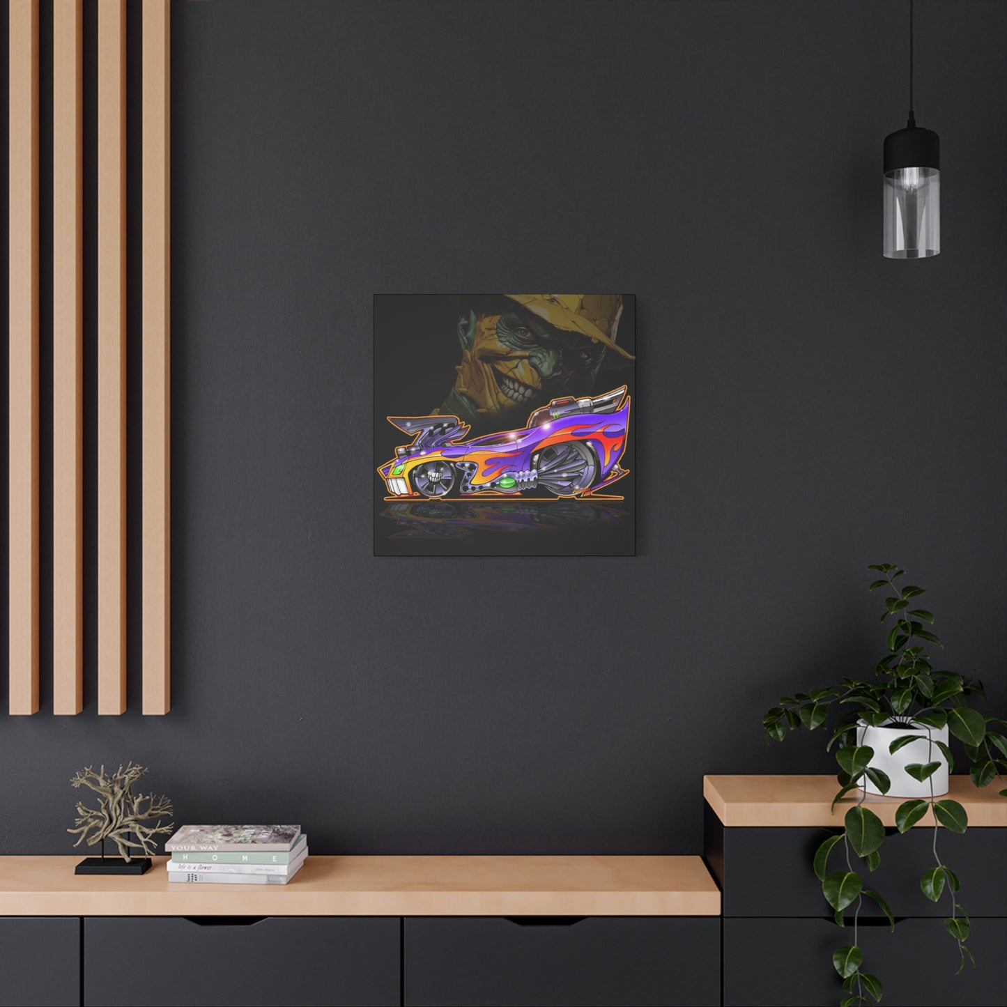 SON OF THE MASK Musclecar Fireball Art Canvas Print