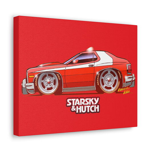 STARSKY AND HUTCH Ford Torino Concept Art Canvas Print 11x14