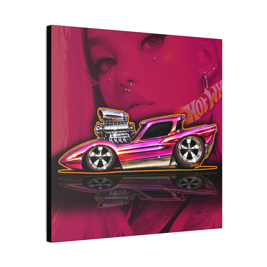 HOT WHEELS Sweet 16 PYTHON Collectible Fireball Art Canvas Stretched Print