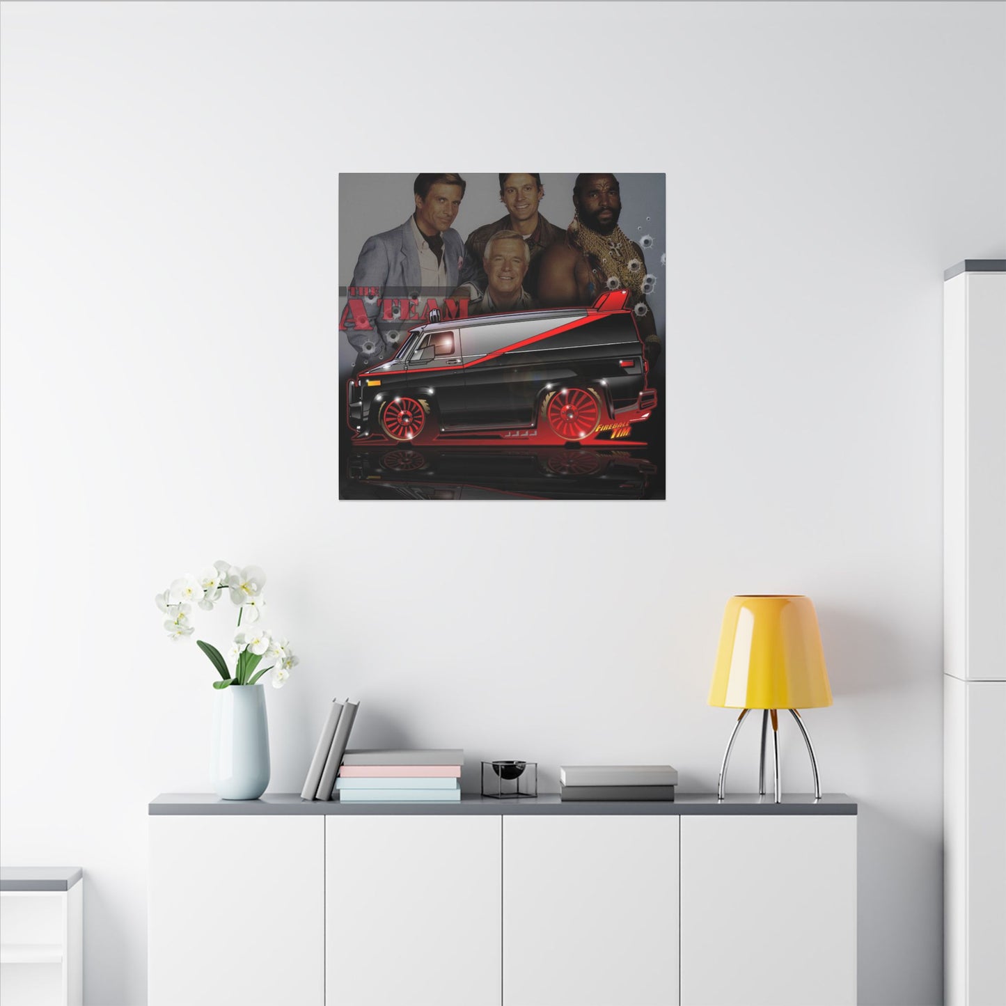 ATEAM VAN TV Show Car Canvas Art Print - 2 Sizes