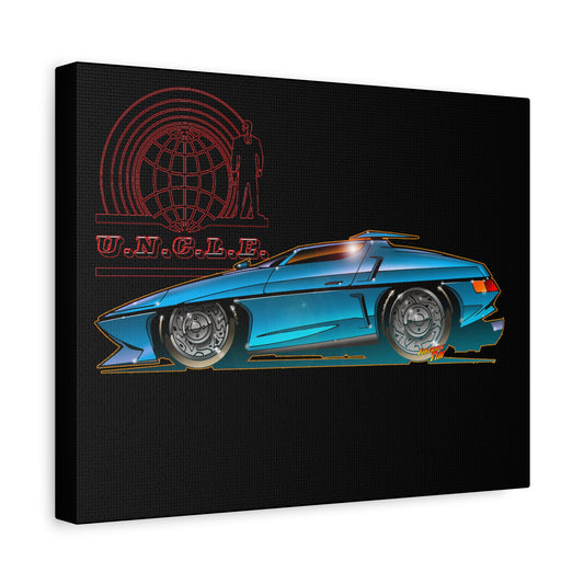 THE MAN FROM U.N.C.L.E. Piranha TV Car Fireball Canvas Art Print - 11x14