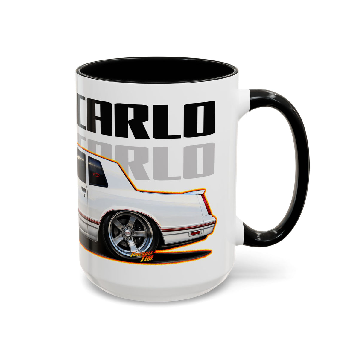 CHEVROLET MONTE CARLO 1987 Collectible Fireball Art Coffee Mug - 2 Sizes