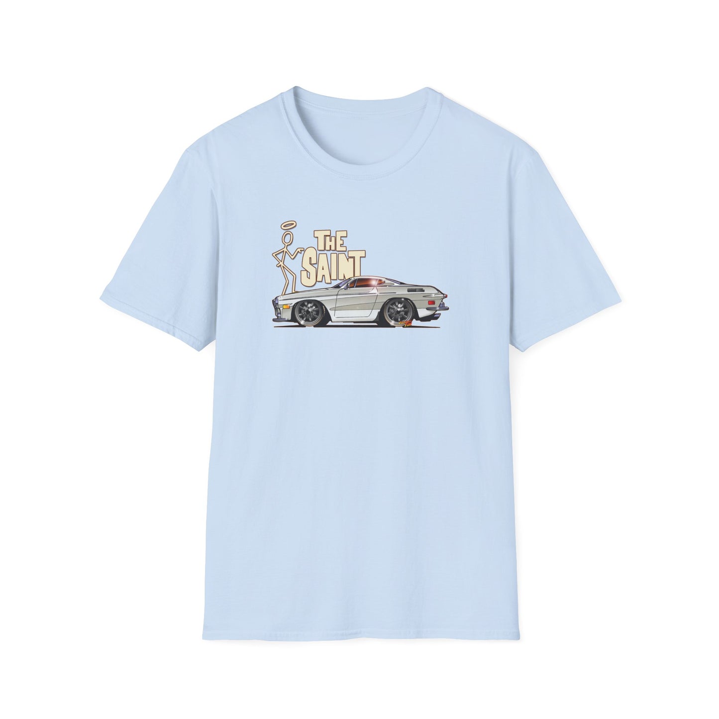 THE SAINT 1967 VOLVO 1800 S ST1 Concept Art Unisex Softstyle T-Shirt 13 Colors