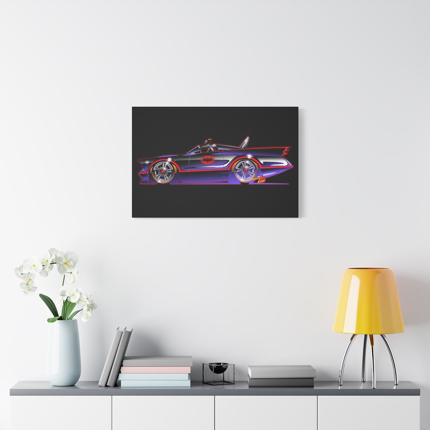 BATMOBILE 1966 BATMAN TV Car Canvas Art Print 11x14