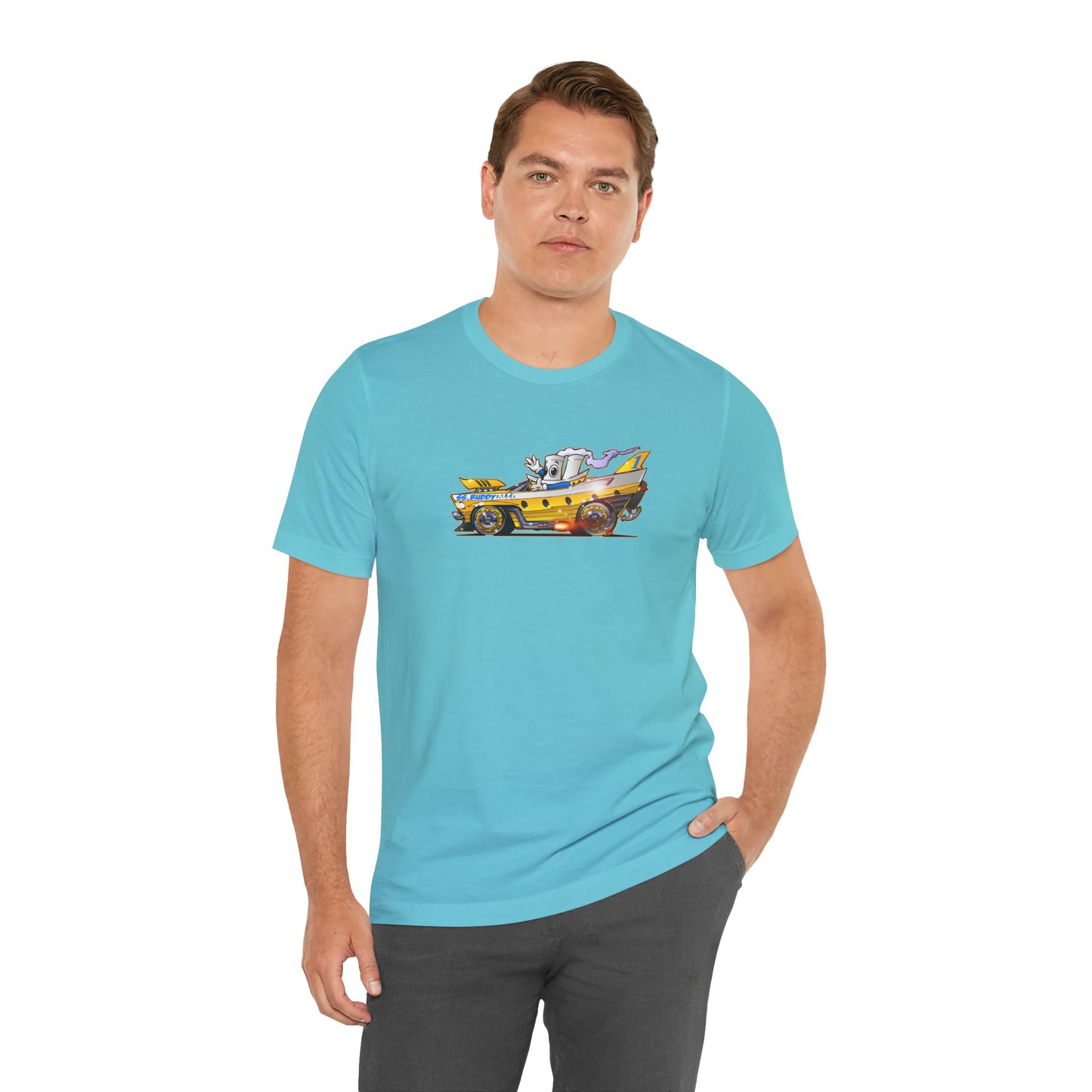BUDDY CRUISE BUDDYMOBILE Custom Car Art Short Sleeve Tee in 17 Colors