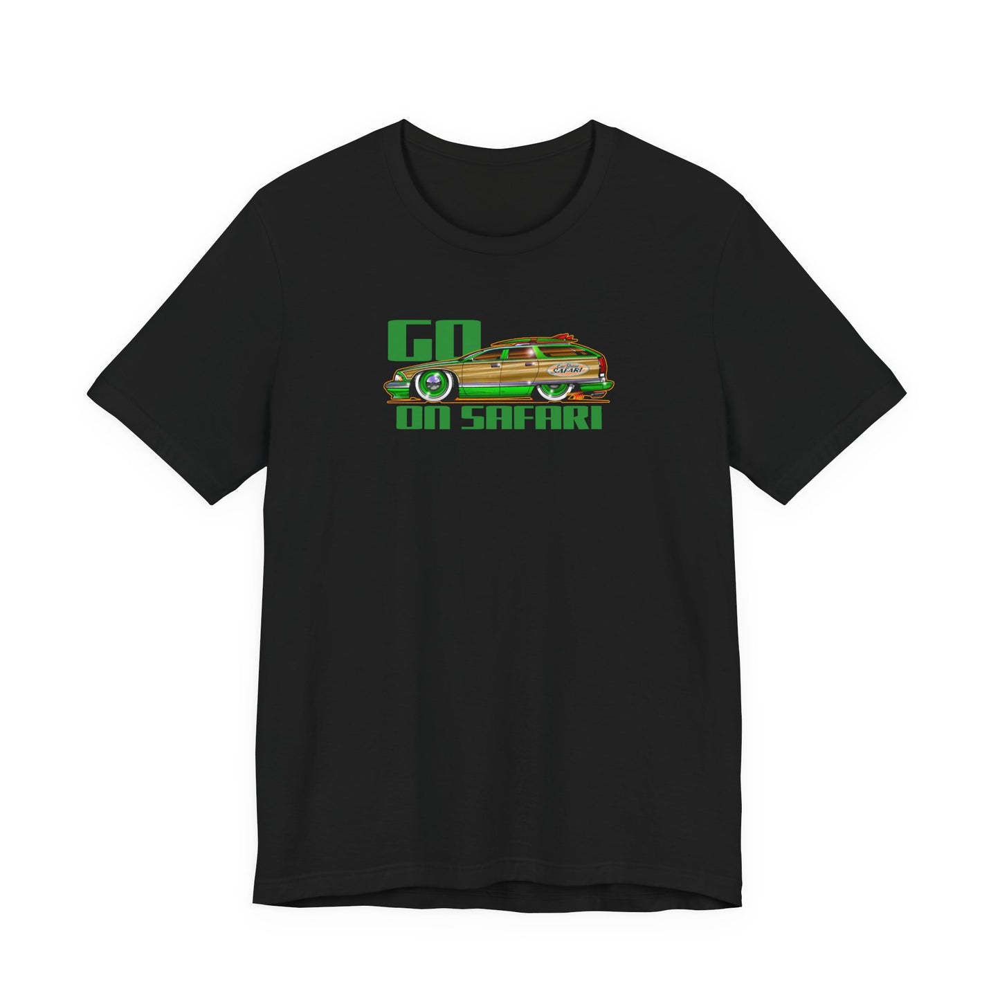 BUICK ROADMASTER Station Wagon Safari Custom Car Art Short Sleeve Tee - Colors
