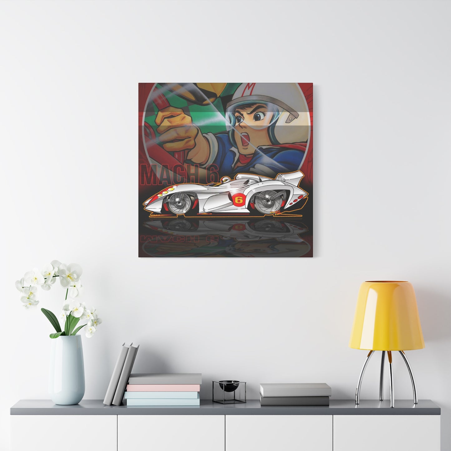 SPEED RACER MACH 6 Fireball Art Collectible Canvas Print - Multiple Sizes