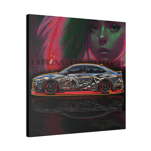 HONDA ACCORD 2025 Dragon Rider Collectible Fireball Art Canvas Stretched Print