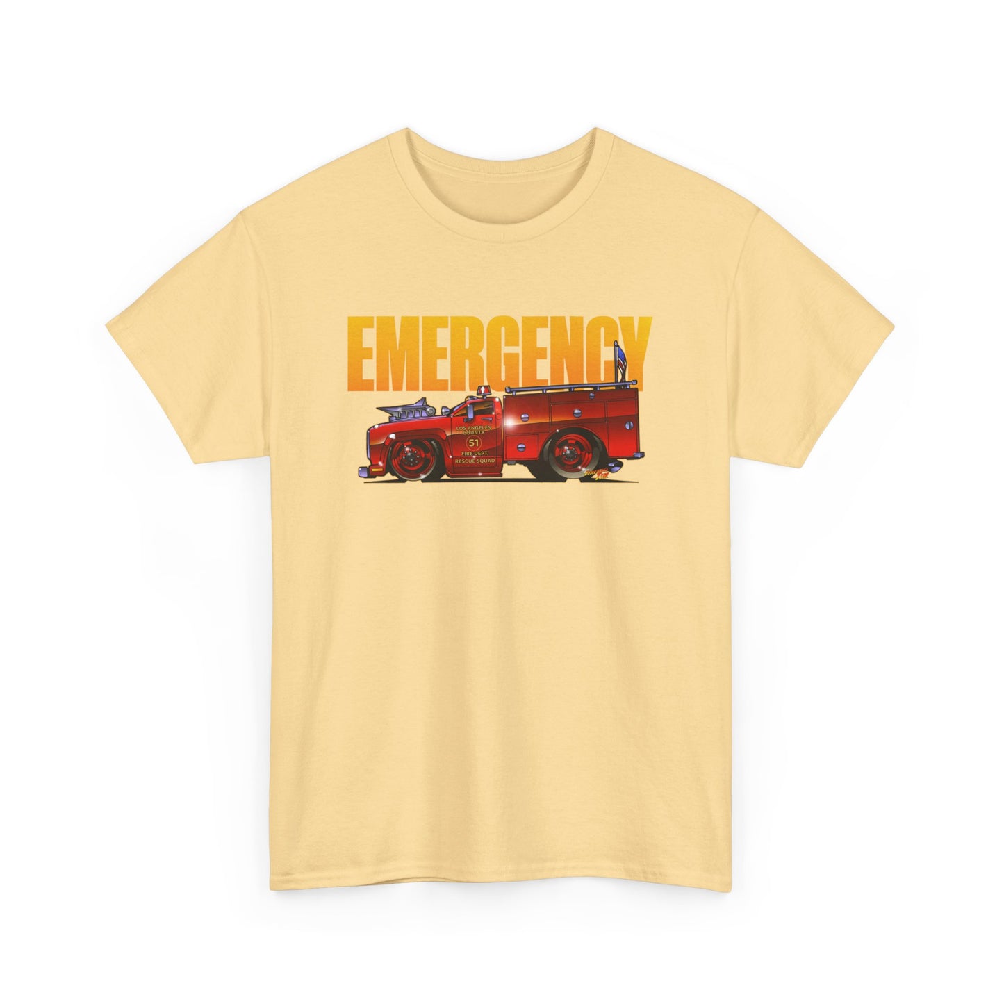 EMERGENCY TV Show SQUAD 51 Concept Art TEE Shirts 13 Colors