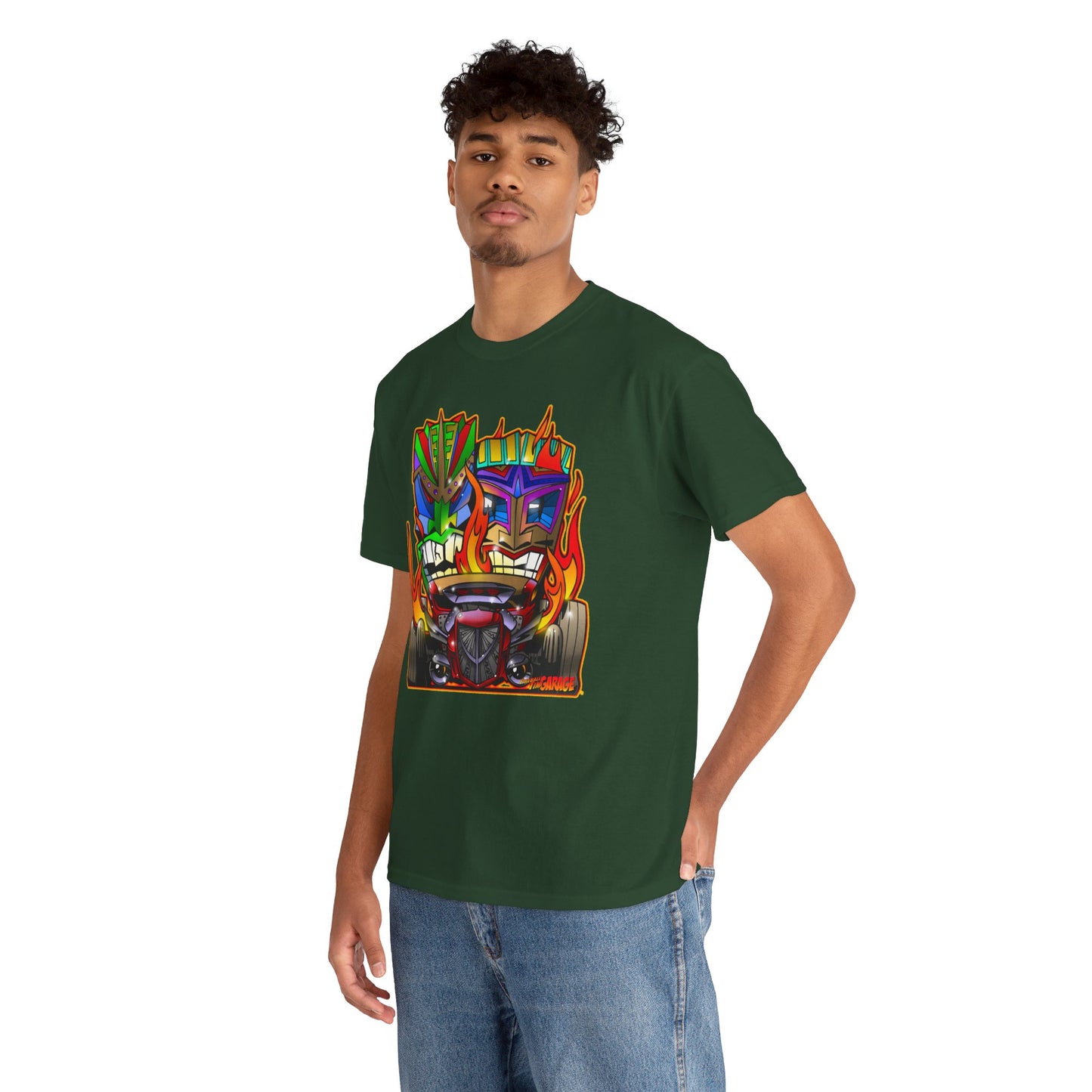 HOT ROD TIKIS Concept Art Tiki Unisex Heavy Cotton Tee 13 Colors