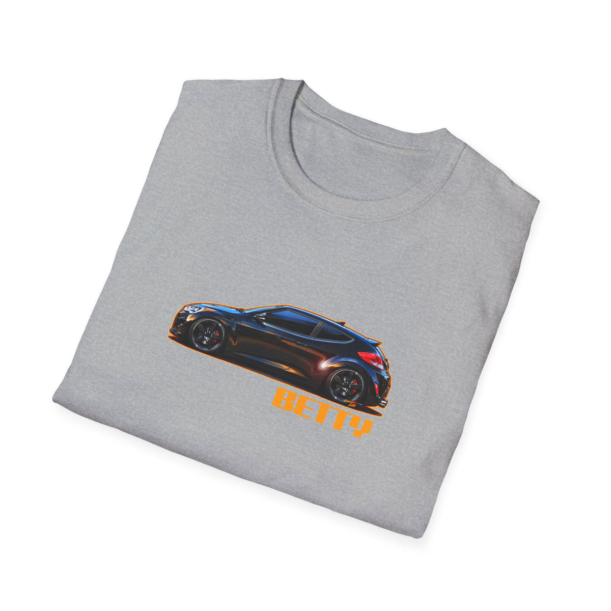 HYUNDAI VELOSTER 2012 Black Betty Collectible Fireball Art TeeShirt